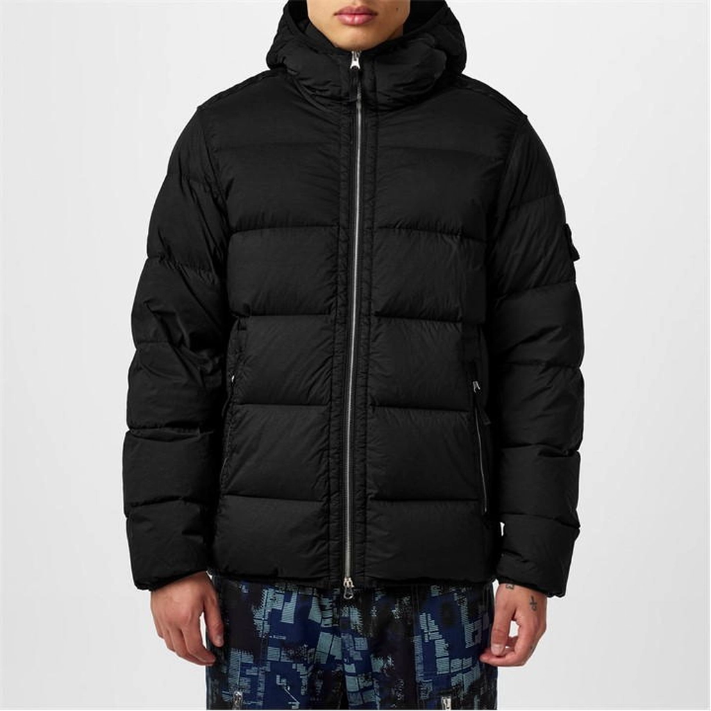 Stone Island Seamless Tunnel Down Jacket - Black